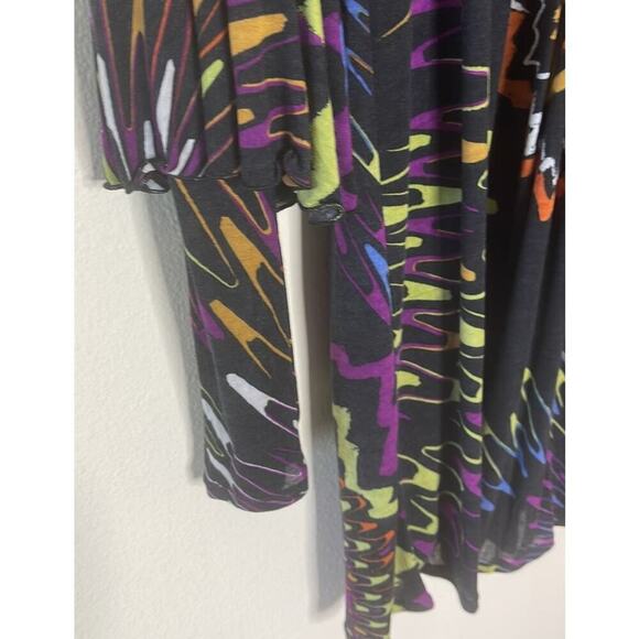 Missoni Abstract‎ V-Neck Bell-Sleeve Dana Dress Size 4 - Picture 4 of 12